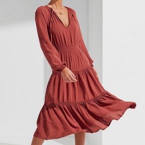 Urban Outfitters Prairie Tiered Maxi Boho Dress